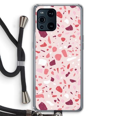 Terrazzo N°15: Oppo Find X3 Transparant Hoesje met koord