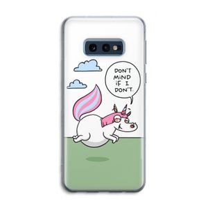 Unicorn: Samsung Galaxy S10e Transparant Hoesje