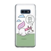 Unicorn: Samsung Galaxy S10e Transparant Hoesje