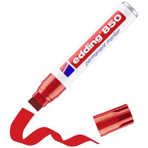 Edding Permanentmarker 4-850-1-4002 Permanent marker Rood Watervast: Ja