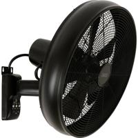 Lucci AIR BK Wandventilator 50 W (Ø x h) 410 mm x 460 mm Zwart