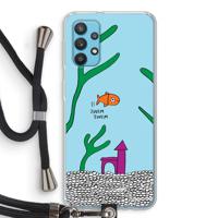 Aquarium: Samsung Galaxy A32 4G Transparant Hoesje met koord