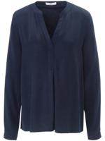 Blouse lange mouwen Van Peter Hahn blauw