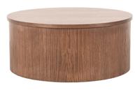 LABEL51 Ronde Salontafel 'Oliva' Walnoot Eiken, 70cm