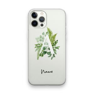 Green Brush: iPhone 12 Pro Max Transparant Hoesje