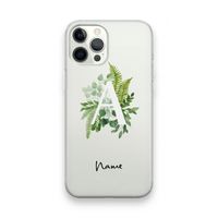 Green Brush: iPhone 12 Pro Max Transparant Hoesje