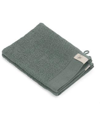 Walra washand set 2 soft cotton legergroen