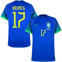 Brazilië Shirt Uit 2022-2023 + Bruno G. 17