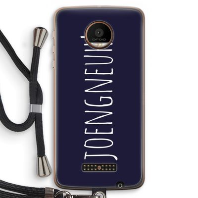 Joengneuh!: Motorola Moto Z Force Transparant Hoesje met koord