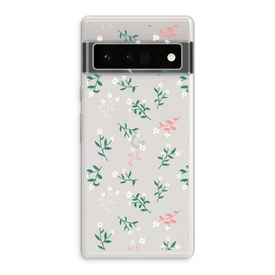 Small white flowers: Google Pixel 6 Pro Transparant Hoesje