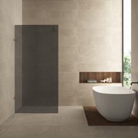 Inloopdouche Wiesbaden Less 80x200 cm 8 mm Nano Rookglas Geborsteld Brons Koper