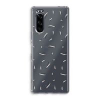 Hipster stripes: Sony Xperia 5 Transparant Hoesje