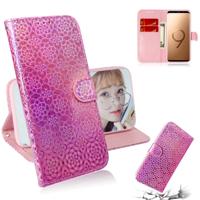Voor Galaxy S9 plus effen kleur kleurrijke magnetische Buckle horizontale Flip PU lederen draagtas met houder & kaartsleuven & portemonnee & Lanyard (