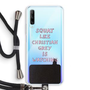 Christian Grey: Huawei P Smart Pro Transparant Hoesje met koord