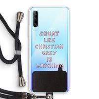 Christian Grey: Huawei P Smart Pro Transparant Hoesje met koord