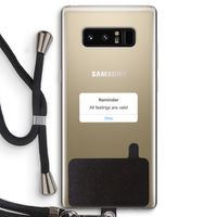 Reminder: Samsung Galaxy Note 8 Transparant Hoesje met koord
