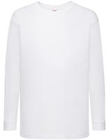 Fruit Of The Loom F240K Kids´ Valueweight Long Sleeve T - White - 116