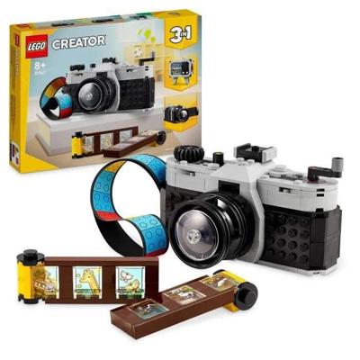 LEGO 31147 Creator 3in1 retrocamera, transformeerbaar speelgoed met 3 modellen, kantoor- en slaapkamerdecoratie