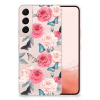 Samsung Galaxy S22 TPU Case Butterfly Roses - thumbnail