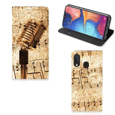 Samsung Galaxy A20e Stand Case Bladmuziek Samsung Galaxy A20e Stand Case Bladmuziek