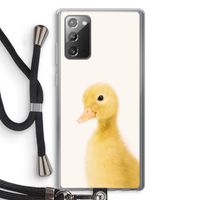 Duke: Samsung Galaxy Note 20 / Note 20 5G Transparant Hoesje met koord