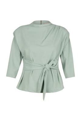 Hailey twill top - light sage green - 13552