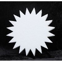 1x Piepschuim ster vormen 20 x 5 cm hobby/knutselmateriaal   -