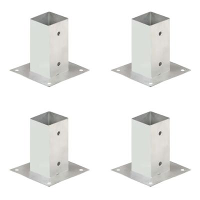 VidaXL Paalankers 4 st 71 mm gegalvaniseerd metaal