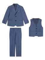 HOUSE OF CAVANI KIDS costume trois pièces à simple boutonnage - Bleu