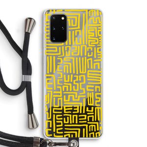 Majorelle Blue Print: Samsung Galaxy S20 Plus Transparant Hoesje met koord