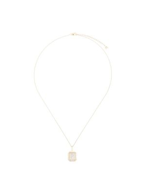 Mateo collier à pendentif P en or 14ct