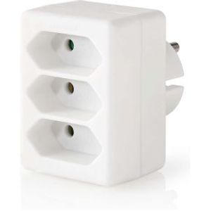 Stopcontact Splitter | 3-weg | Schuko-contactdoos | Wit