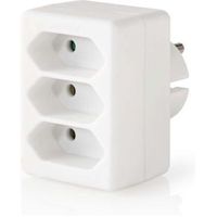 Stopcontact Splitter | 3-weg | Schuko-contactdoos | Wit