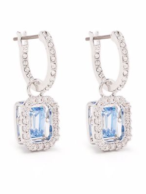 Swarovski boucles d'oreilles pendantes Una - Argent