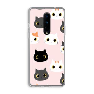 Katten: OnePlus 8 Transparant Hoesje