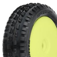 Proline Wedge Tires, Front, Mounted, Yellow (2): Mini-B - thumbnail