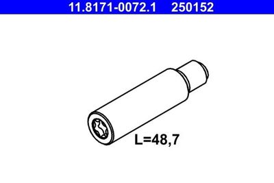 Geleidebout, remklauw 11817100721