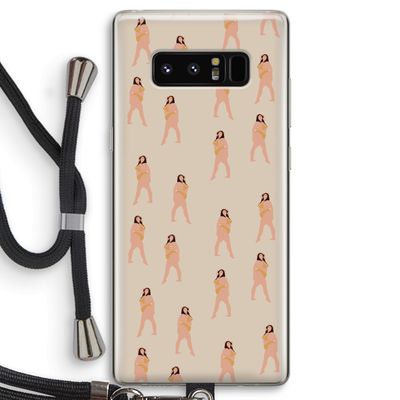 You're so golden: Samsung Galaxy Note 8 Transparant Hoesje met koord