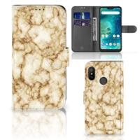Xiaomi Mi A2 Lite | Bookcase | Marmer Goud