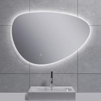 Wiesbaden Uovo Ovale LED Badkamerspiegel - Dimbaar met Spiegelverwarming - 80cm