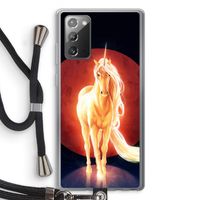 Last Unicorn: Samsung Galaxy Note 20 / Note 20 5G Transparant Hoesje met koord