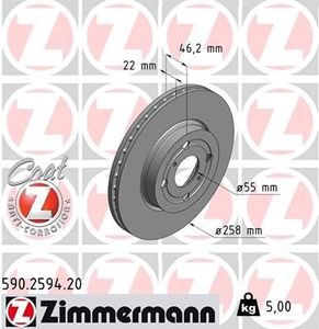 Remschijf Coat Z 590259420