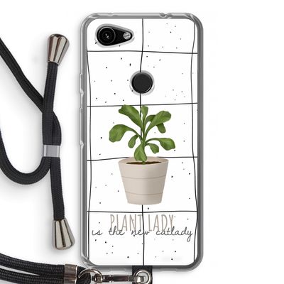 Kamerplant op vensterruit: Pixel 3a Transparant Hoesje met koord