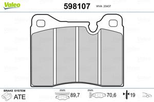 Valeo Remblokset 598107