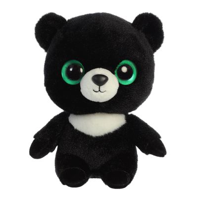 Pluche zwarte beer knuffel 20 cm