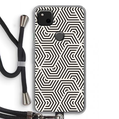 Magic pattern: Pixel 4a Transparant Hoesje met koord