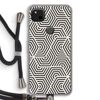 Magic pattern: Pixel 4a Transparant Hoesje met koord