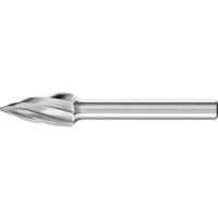 PFERD TOOLS 21122616 Freesstift Spitsboog Lengte 60 mm Afmeting, Ø 10 mm Werklengte 20 mm Schachtdiameter 6 mm