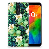 LG Q7 TPU Case Orchidee Groen - thumbnail