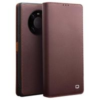 Qialino Classic Huawei Mate 40 Pro Wallet Leren Hoesje - Koffie